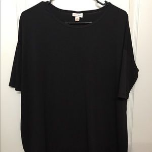 Lularoe Irma solid black size XS